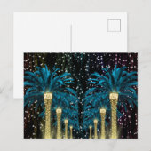 Winterpalme Postkarte (Vorne/Hinten)