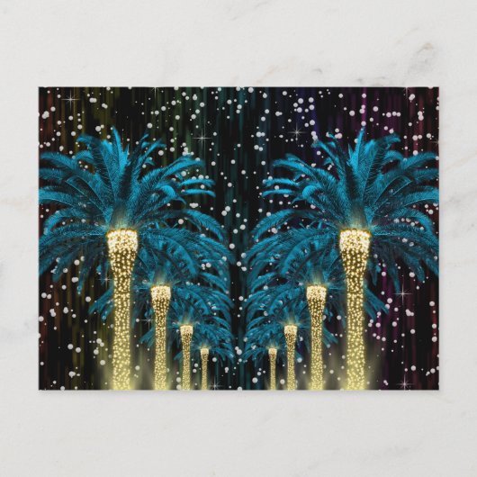 Winterpalme Postkarte (Vorderseite)