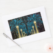 Winterpalme Rechteckiger Aufkleber (Umschlag)