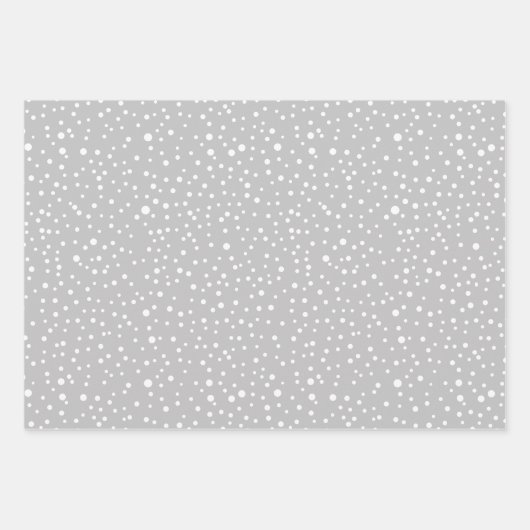 Winterpanda, frohe Weihnachten und Schneeflocken Geschenkpapier Set (Vorderseite 3)