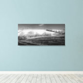 Winterpanorama Leinwanddruck (Insitu (Holzboden))