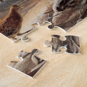 Winterparadies Sonnenuntergang Hütte Wilder Wildsc Puzzle (Seite)