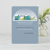 Winterparadies-Urlaubskarte Einladung (Stehend Vorderseite)