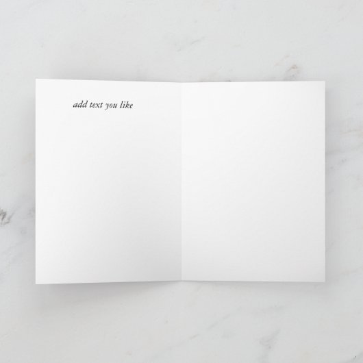 Winterpärchen-Weihnachtskarte Karte (Innenseite)