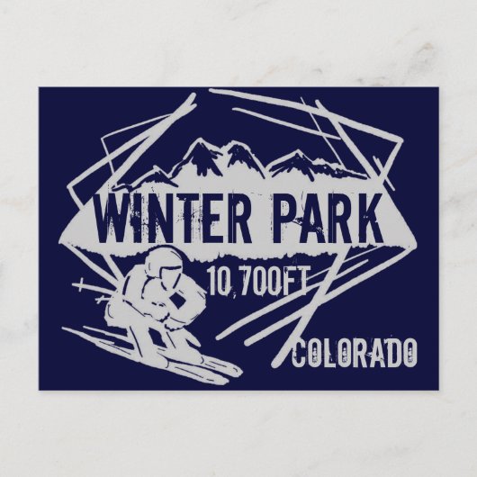 Winterpark Colorado Dolcefarniente Postkarte (Vorderseite)