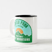 Winterpark Colorado Felsengebirge Zweifarbige Tasse (Vorderseite Links)