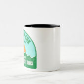 Winterpark Colorado Felsengebirge Zweifarbige Tasse (Mittel)
