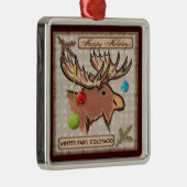 Winterpark Colorado Kunstmuseum Silbernes Ornament (Rechts)