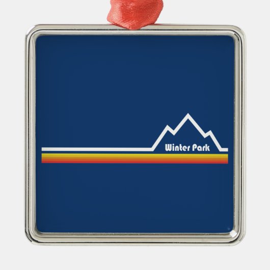 Winterpark, Colorado Ornament Aus Metall (Vorne)