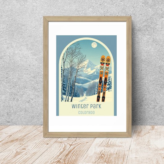 Winterpark Colorado Skigebiet Poster