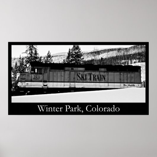 Winterpark Skibahn Poster (Vorne)