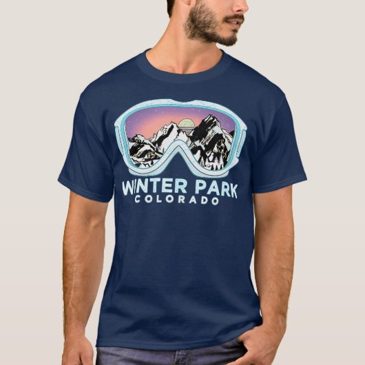 Winterpark Skidesign Winterpark CO Skifahren T-Shirt (Vorderseite)