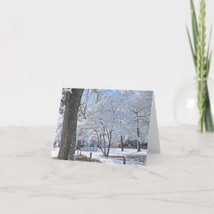 "WINTERPARK SZENE/ERSTE SNOWFALL" KARTE