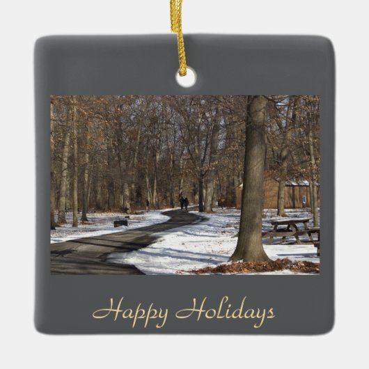 Winterparkplatz Keramikornament (Vorderseite)