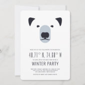 WinterParty | Polar-Koordinatoren - Einladung (Vorderseite)