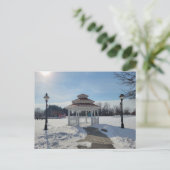 Winterpavillon Taylor Michigan Postkarte (Stehend Vorderseite)