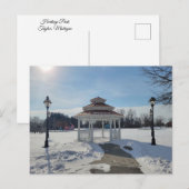 Winterpavillon Taylor Michigan Postkarte (Vorne/Hinten)
