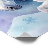 Winterpegasus Pferd - Alle Optionen Poster (Ecke)