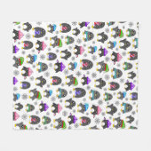 Winterpentiere Fleecedecke (Vorderseite (Horizontal))