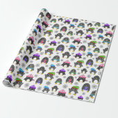 Winterpentiere Geschenkpapier (Ungerollt)