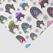 Winterpentiere Seidenpapier (Detail)