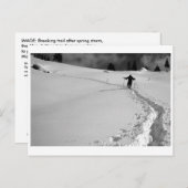 WINTERPFAD POSTKARTE (Vorne/Hinten)