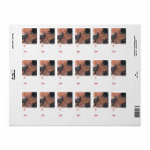 Winterpferd Adressaufkleber (Vorne)