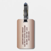 Winterpferd Gepäckanhänger (Rückseite vertikal)