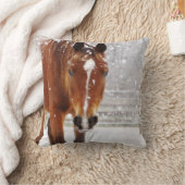 Winterpferd Kissen (Decke)