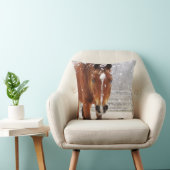 Winterpferd Kissen (Stuhl )