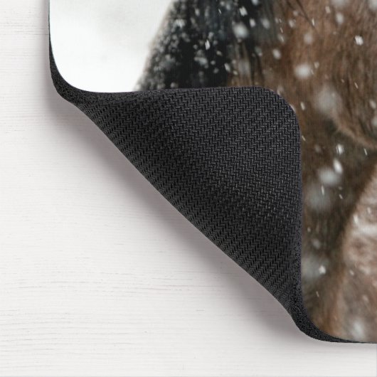 Winterpferd Mousepad (Ecke)