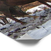 Winterpferd Poster (Ecke)