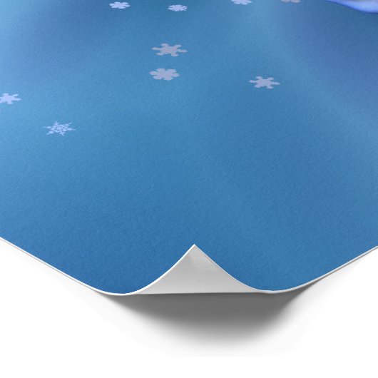 Winterpferd Poster (Ecke)