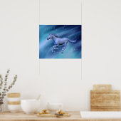 Winterpferd Poster (Küche)