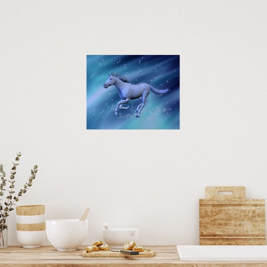 Winterpferd Poster (Küche)