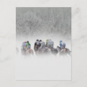 Winterpferd Postkarte (Vorderseite)