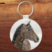 Winterpferd Schlüsselanhänger (Vorderseite)