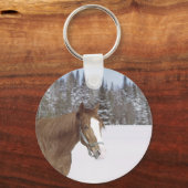 Winterpferd Schlüsselanhänger (Vorderseite)