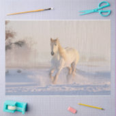Winterpferd Seidenpapier (Basteln)