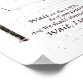 Winterpferd & Skulptur 11x14 Matte Poster (Ecke)