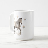 Winterpferd-Tasse Kaffeetasse (Vorderseite Links)