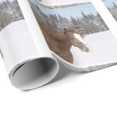 Winterpferd Weihnachten Weihnachten Weihnachten We Geschenkpapier (Rolleneckpunkt)