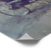 WINTERPFERDE & BUGGY VON SHARON SHARPE POSTER (Ecke)