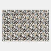 Winterpferde Magnolias Geschenkpapier Set (Vorderseite 2)