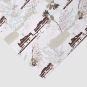 Winterpferde Magnolias Seidenpapier (Detail)