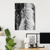 Winterpferde mit Schnee Poster (Heimbüro)