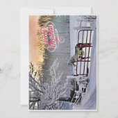 Winterpferde Weihnachtskarte Feiertagskarte (Vorderseite)