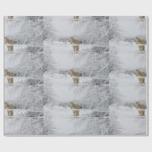 Winterpferdelandschafts-Packpapier Geschenkpapier (Flach)