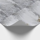 Winterpferdelandschafts-Packpapier Geschenkpapier (Ecke)