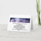 Winterpferdkarte Karte (Rückseite)